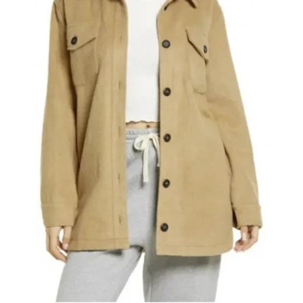 Thread & Supply Camel Shirt Jacket shacket XS‎